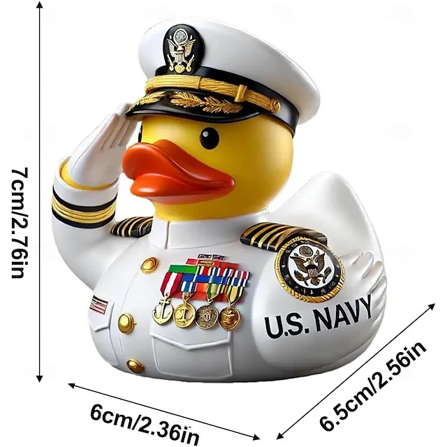 🦆 Veteran Memorial Duck, a unique and interesting decorative item.