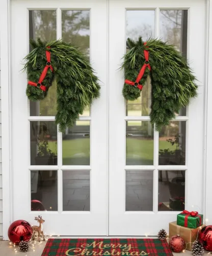 🎄Christmas Early Bird Sale - 49%OFF🐴Horse Head Wreath for Front Door