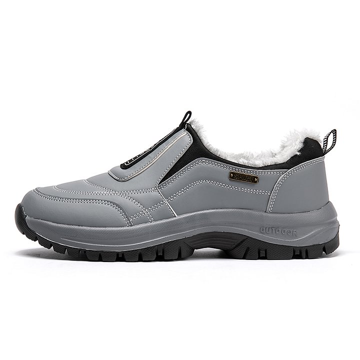 ⏰Annual Blowout Sale🛒Men's Orthopedic Slip-On Winter Walking Shoes - Fleece-Lined, Waterproof & Anti-Slip Rubber Sole
