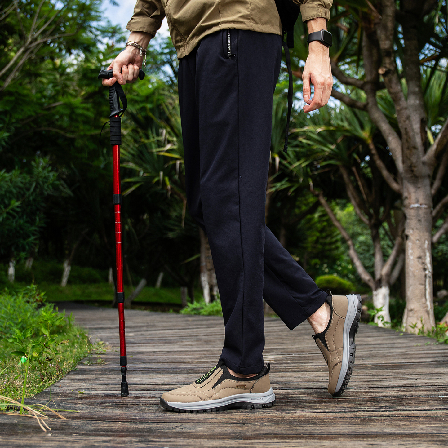 2025 Men's Lightweight Extra Wide Width Orthopedic Hands-Free Foot Pain Relief Slip-on Shoes