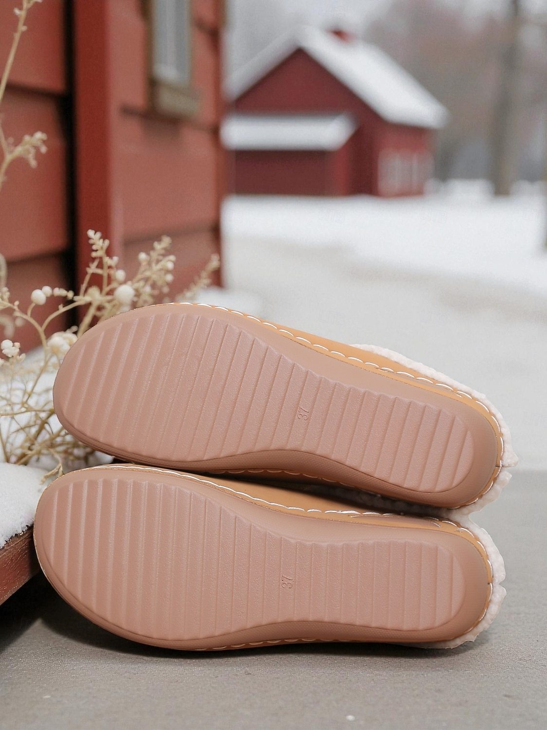  Women's Fur-Lined Winter Mules