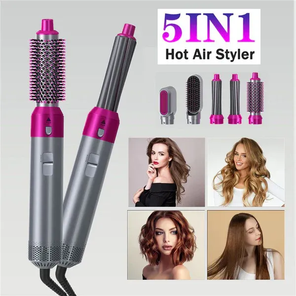 Estoremax 5 IN 1 Hair Styler Dryer Comb and Styling Tool for Curly Hair, Straightening, Curling, Drying, Combing,