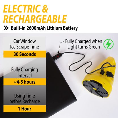 Portable Cordless for Car Windshield Glass Frost Removal