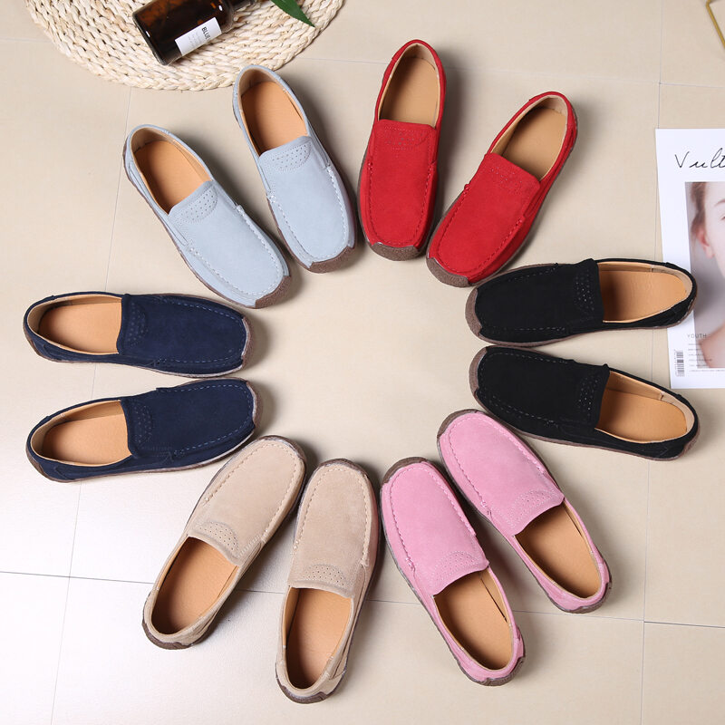 Women’s Soft Suede Comfort Slip-On Loafers