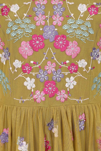 Floral Embroidered Maxi Dress