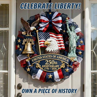 US 250th Anniversary Patriot Wood Sign