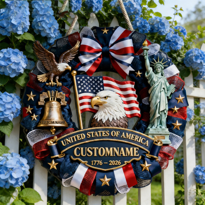 US 250th Anniversary Patriot Wood Sign