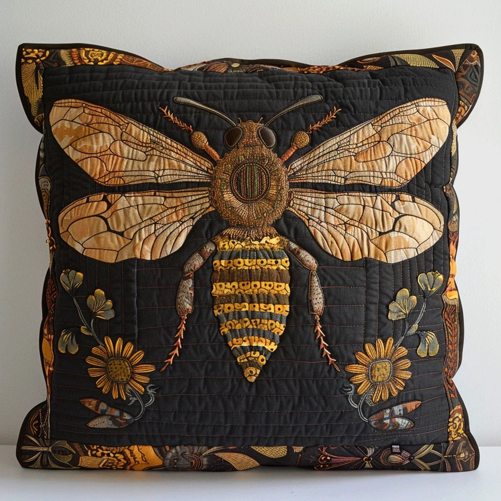 Bee Quilted Pillow