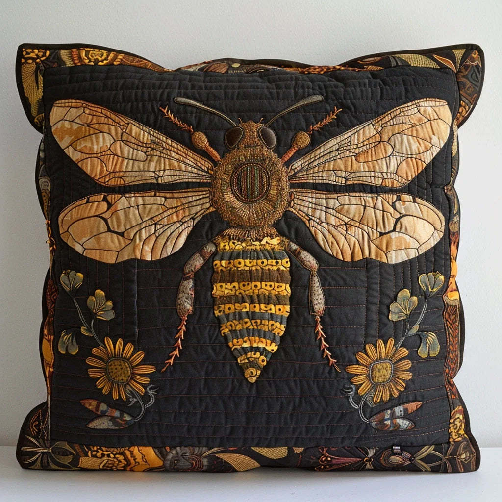 Bee Quilted Pillow