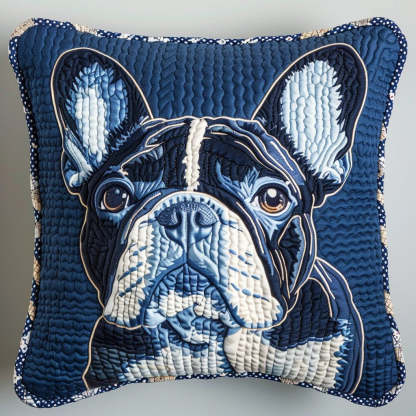 French Bulldog Quilted Pillow