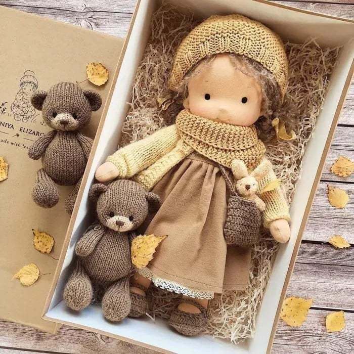 🎁🎁The Best Christmas Gift for Kids-Handmade Waldorf Doll👧(Buy 2 Free Shipping)
