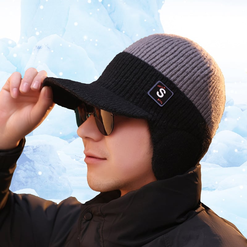 ❄️ Men’s Winter Knitted Earflap Hat