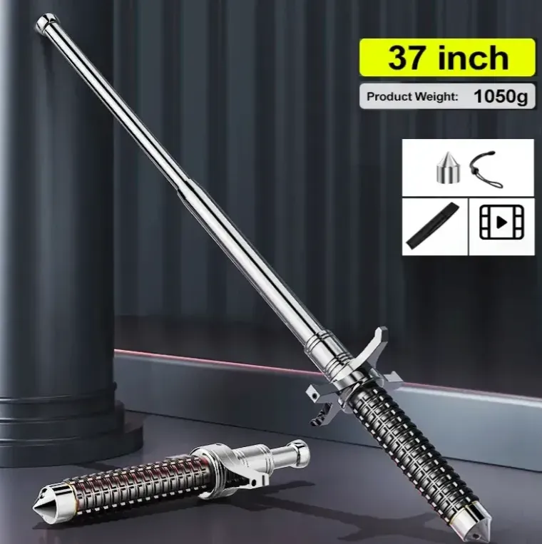 URBANGUARD™Enhanced Retractable Multifunctional Self-Defense Broken Windows Hiking Stick