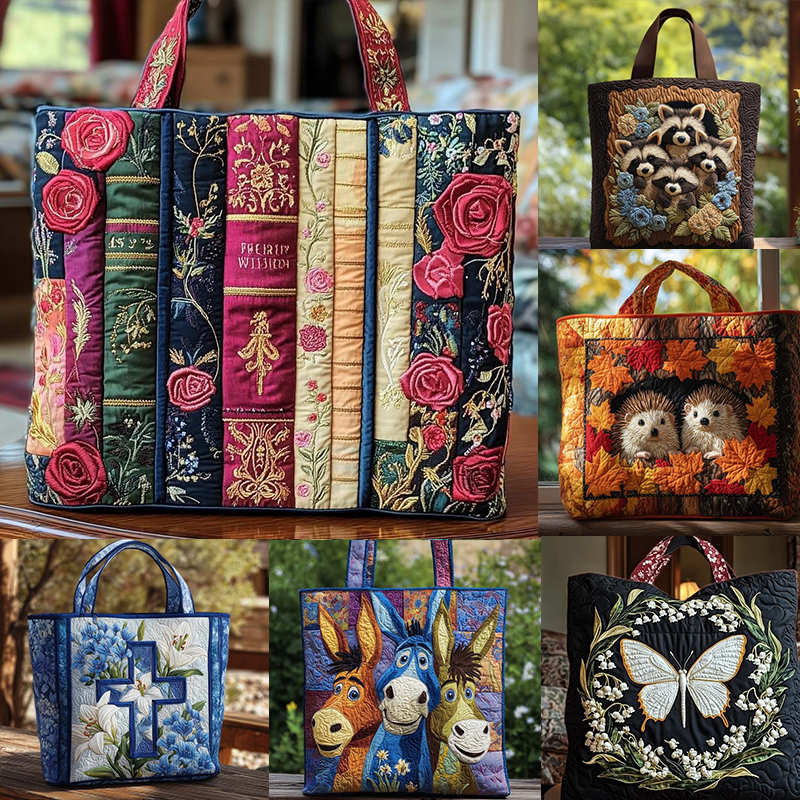 🎁❤️Interesting Quilted Tote Bag