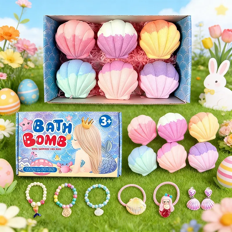 LAST DAY 50% OFF- Free Shipping🔥 - 🛁 Natural Bath Bombs for Kids with Mega Bubbles & Surprise Inside 🥚✨ Same as in the video