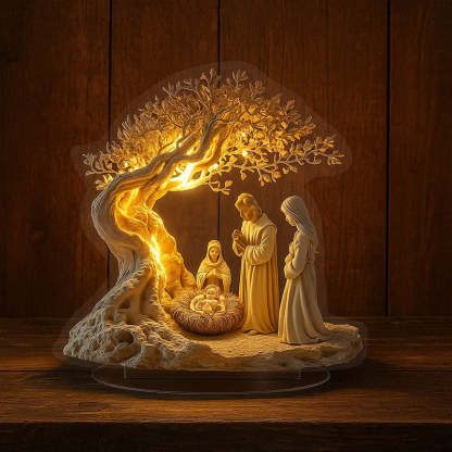 Jesus Tree of Life Newborn Desktop Decoration