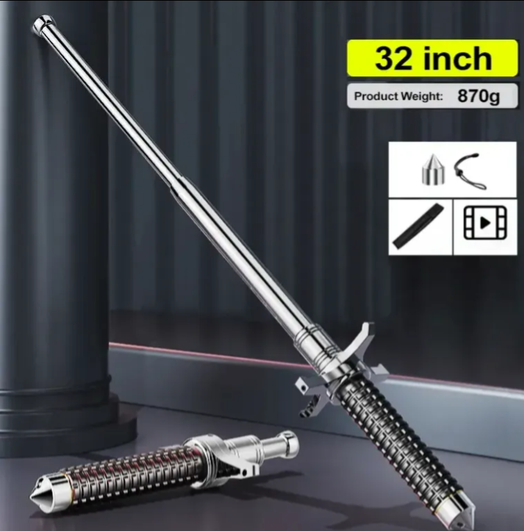 URBANGUARD™Enhanced Retractable Multifunctional Self-Defense Broken Windows Hiking Stick