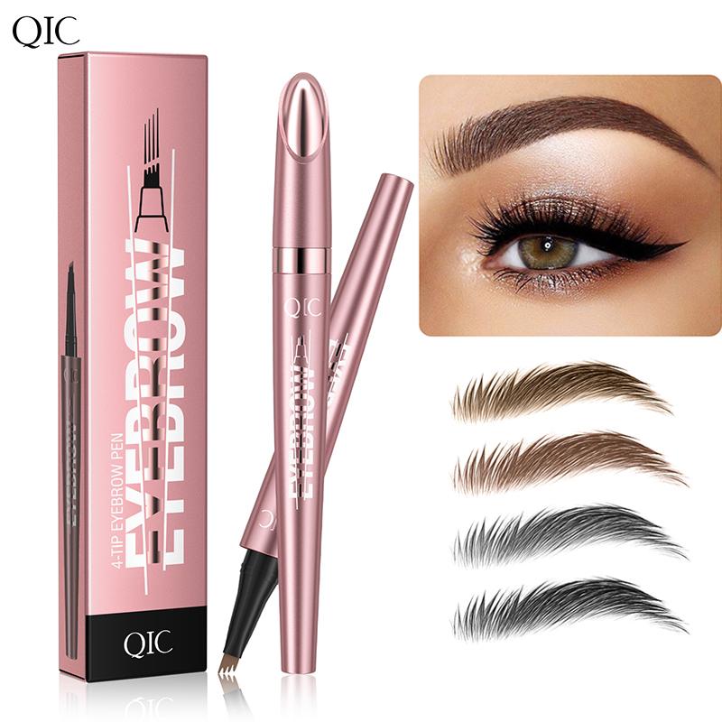 🔥🔥3D Waterproof Microblading Eyebrow Pen 4 Fork Tip Tattoo Pencil