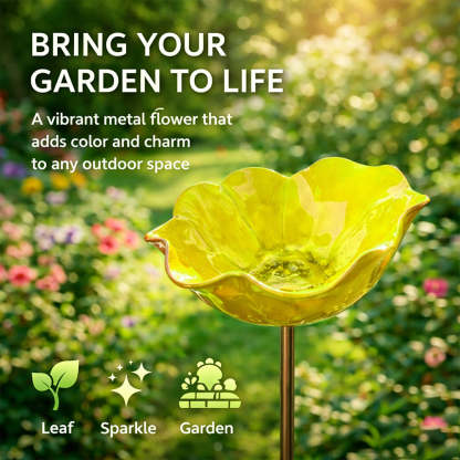 🔥2026 Mother's Day Gifts 50% Off🔥Handmade Metal Flower Garden Stake🐦