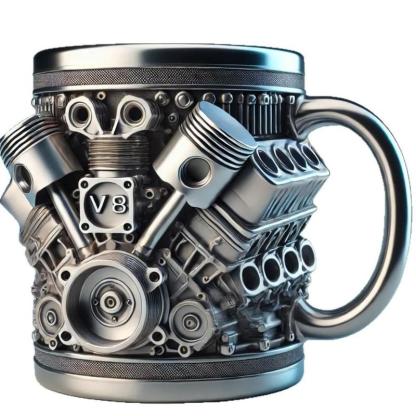 🚗Engine-themed coffee mug🛠️