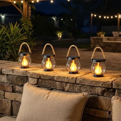 🔥 Solar Garden Lanterns – No Wiring, Auto-On at Dusk! Last Chance Before They're Gone!