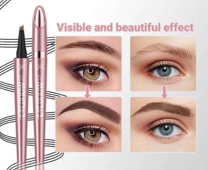 🔥🔥3D Waterproof Microblading Eyebrow Pen 4 Fork Tip Tattoo Pencil