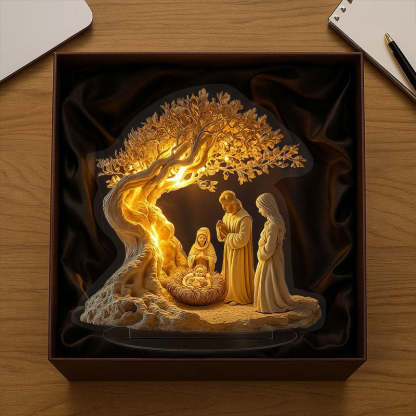 Jesus Tree of Life Newborn Desktop Decoration