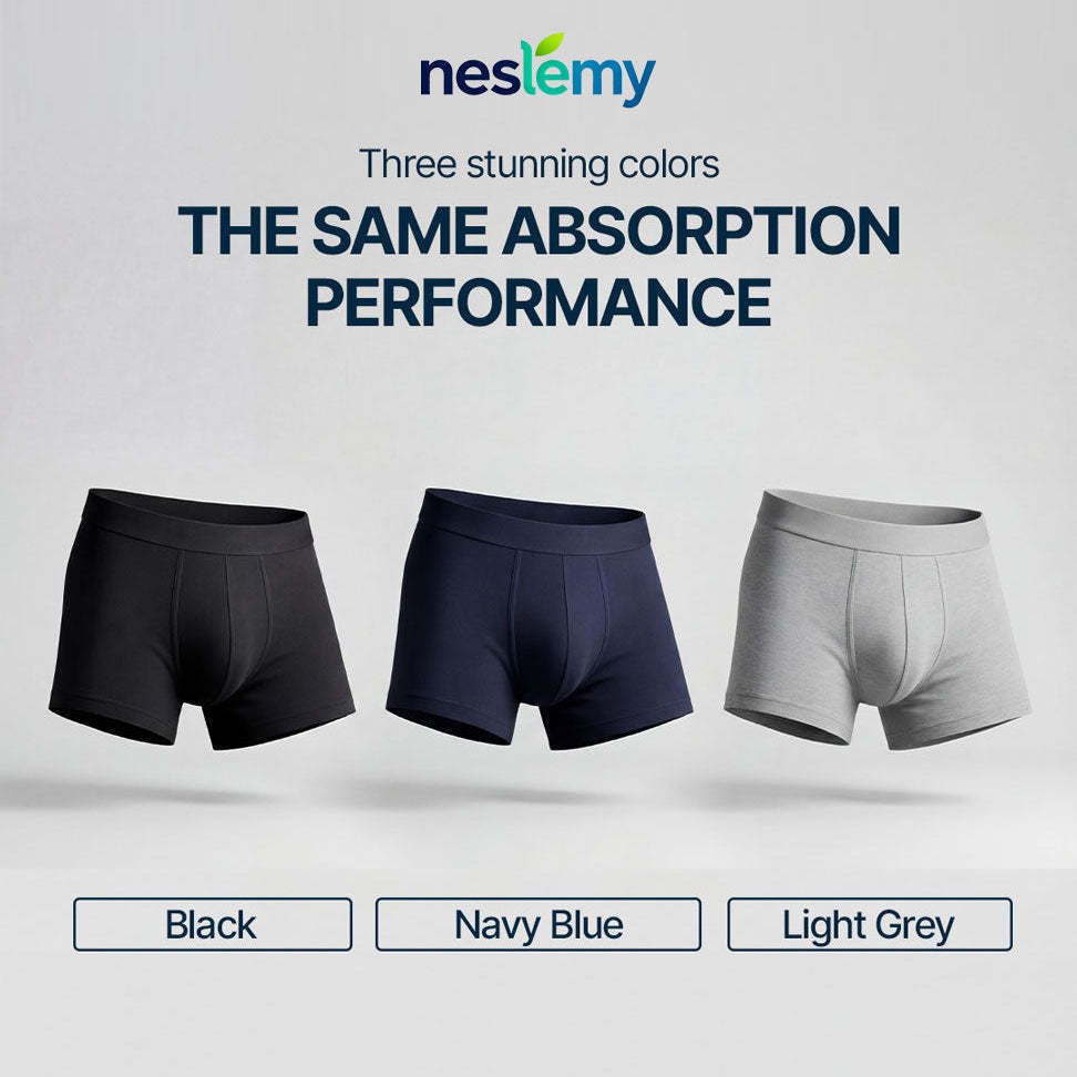 🎋Neslemy  Men’s Washable Incontinence Boxer Briefs