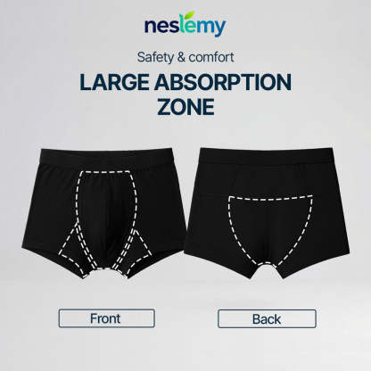 🎋Neslemy  Men’s Washable Incontinence Boxer Briefs