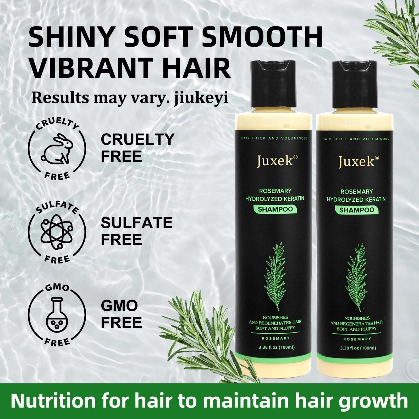 🔥LAST DAY 80% OFF - 🎅Juxek® Organic Rosemary Hair Growth Shampoo