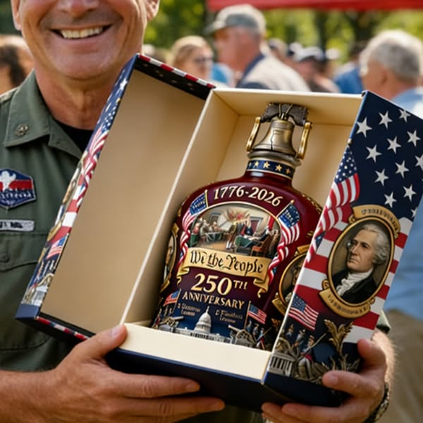 U.S. 250th Anniversary Commemorative Whiskey Decanter 1776-2026 (🎁BUY 2 FREE SHIPPING)