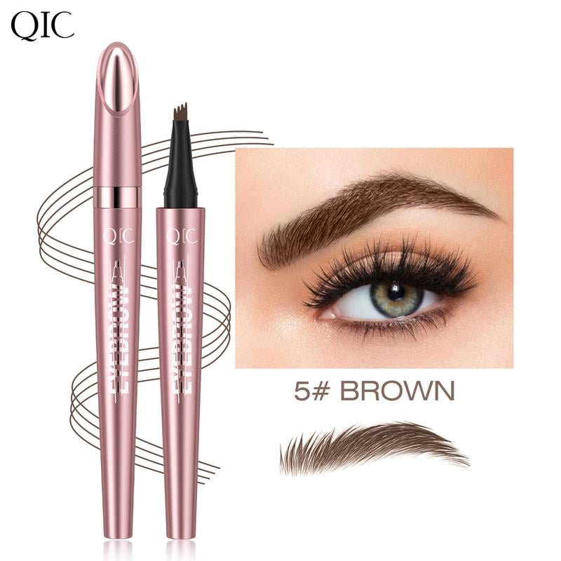 🔥🔥3D Waterproof Microblading Eyebrow Pen 4 Fork Tip Tattoo Pencil