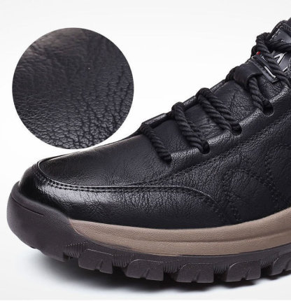 Men's Comfy Arch Support Waterproof Lightweight Handmade Genuine Leather Shoes