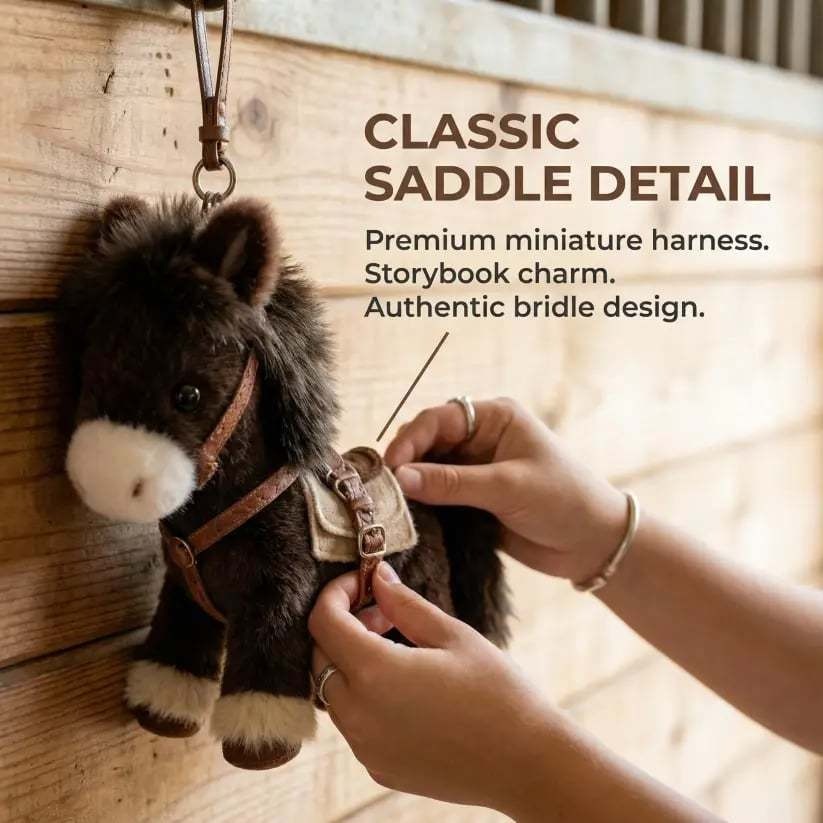 Plush Pony Bag Charm and Keychain 🐎✨2026 Year of the Horse Gift 🎁