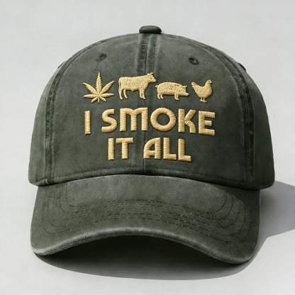 I Smoke It All Vintage baseball Cap