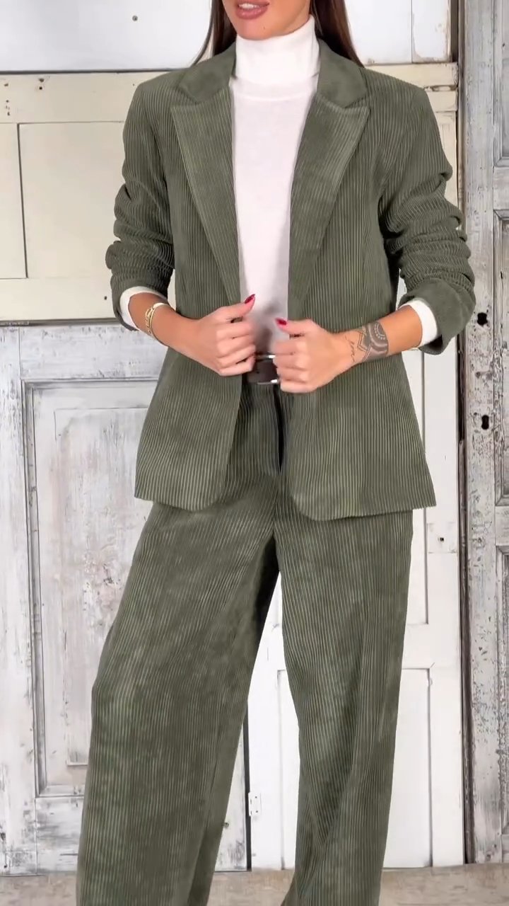 New Arrival 🔥 Women's Casual Corduroy Suit