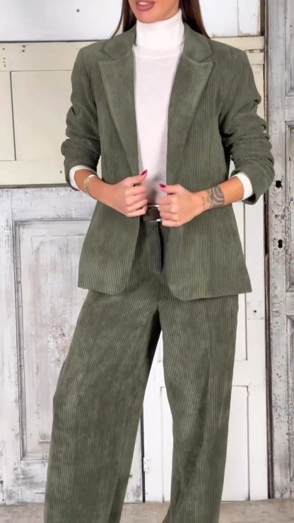 New Arrival 🔥 Women's Casual Corduroy Suit