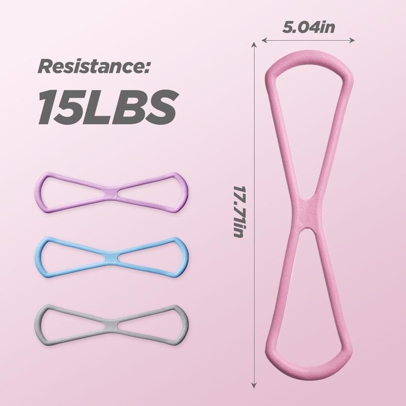 🏆Flash Sale⚡Figure 8 Resistance Bands – Arms & Chest Workout for Women & Men – TPE Yoga Gym Fitness
