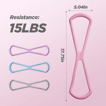 🏆Flash Sale⚡Figure 8 Resistance Bands – Arms & Chest Workout for Women & Men – TPE Yoga Gym Fitness