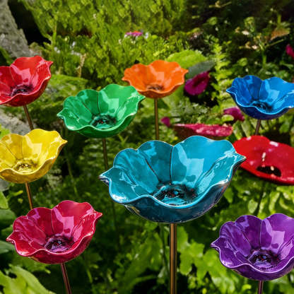 🔥2026 Mother's Day Gifts 50% Off🔥Handmade Metal Flower Garden Stake🐦
