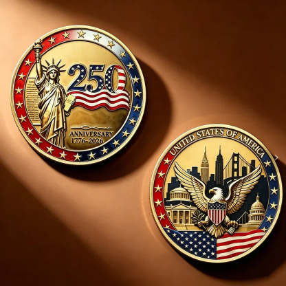 🔥LAST DAY 50% OFF✨9PCS USA 250th Anniversary Commemorative Coin Gift Set