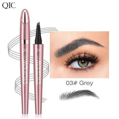 🔥🔥3D Waterproof Microblading Eyebrow Pen 4 Fork Tip Tattoo Pencil