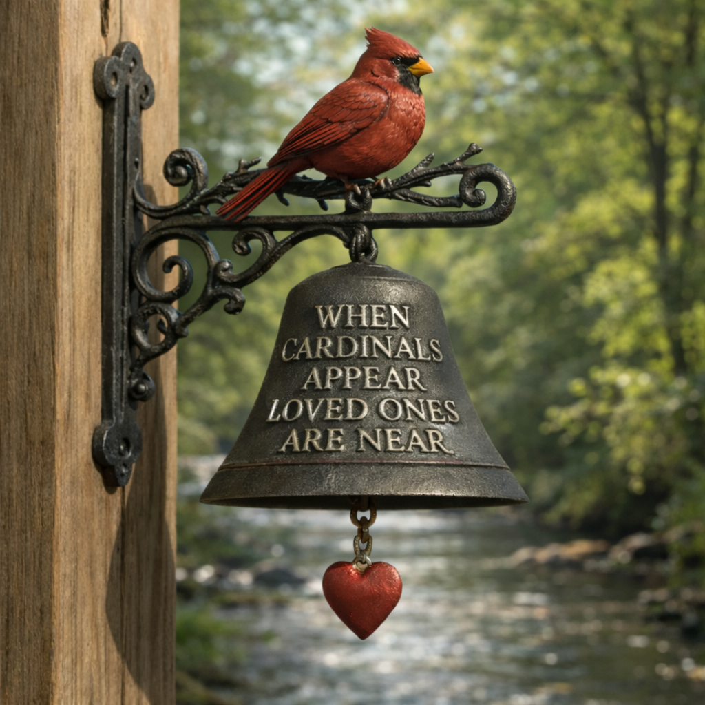 🔥🔥New Year Gift--Cardinals Memorial Garden Bell