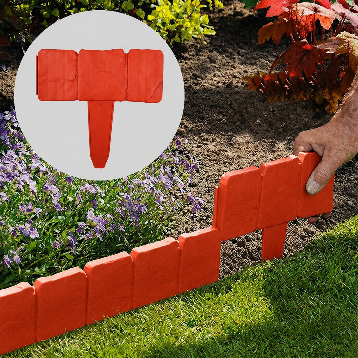 Faux Stone Garden Edging Border – Natural Rock Look Landscape Edge