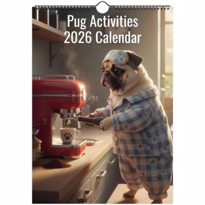 Golden Retriever dog Calendar 2026 - Daily Activities
