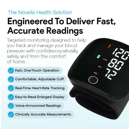 Novella Health™ - Clinical-Grade BP Monitor