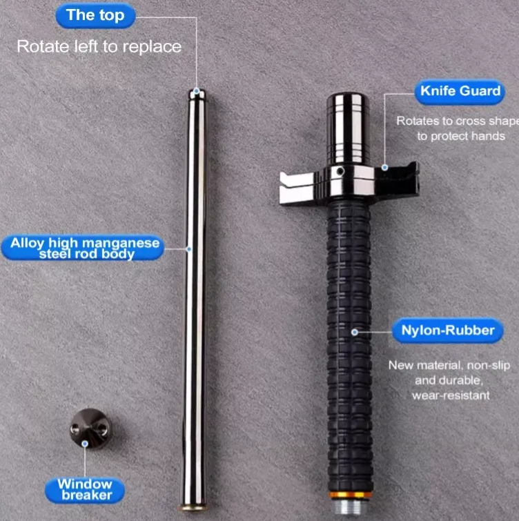 URBANGUARD™Enhanced Retractable Multifunctional Self-Defense Broken Windows Hiking Stick