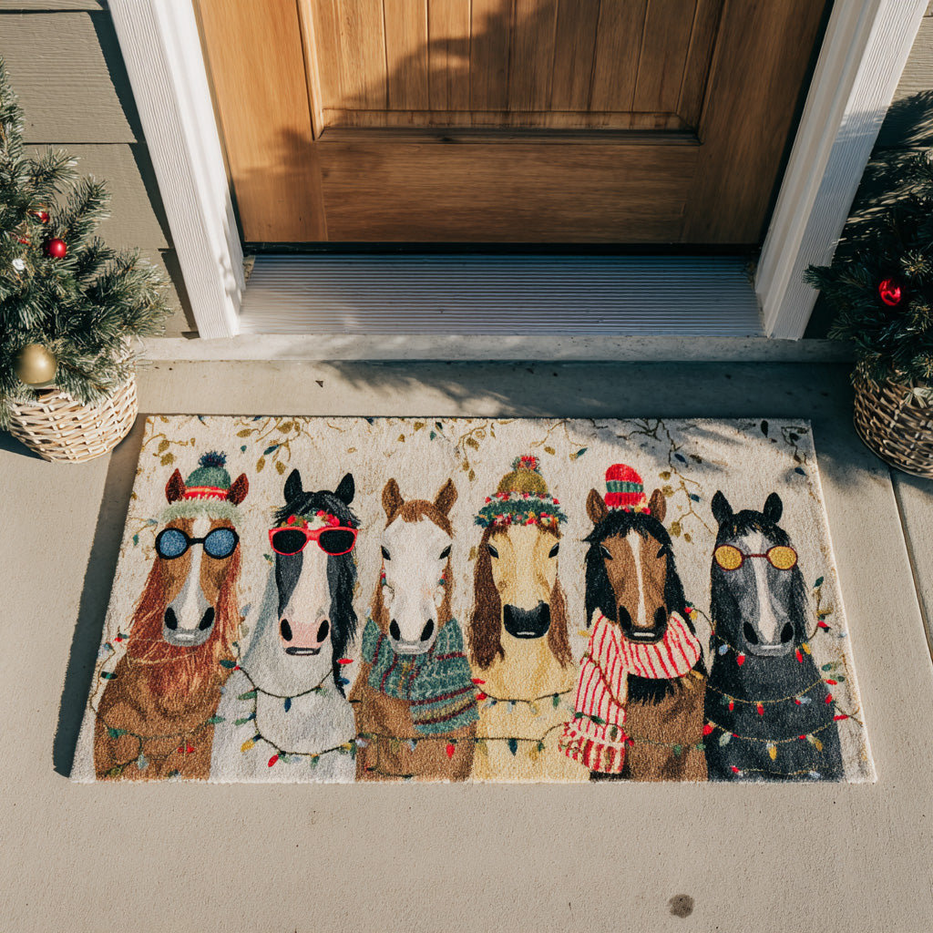 Christmas Stallion Doormat NCU0DV7718