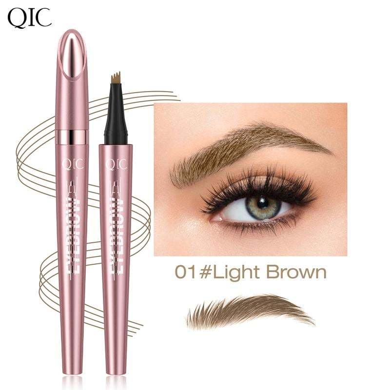 🔥🔥3D Waterproof Microblading Eyebrow Pen 4 Fork Tip Tattoo Pencil