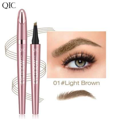 🔥🔥3D Waterproof Microblading Eyebrow Pen 4 Fork Tip Tattoo Pencil